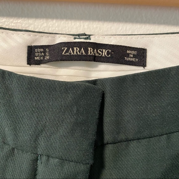 🐌 Zara dark green wide leg Slacks - Picture 5 of 6